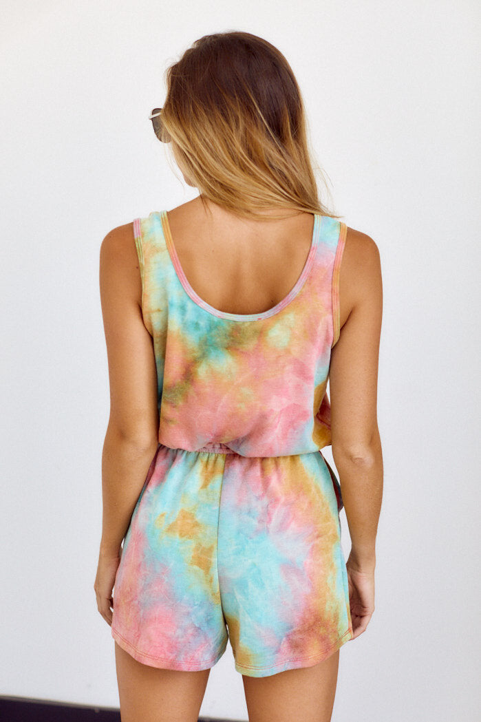 SALE - Staton Tie Dye Romper - fab'rik