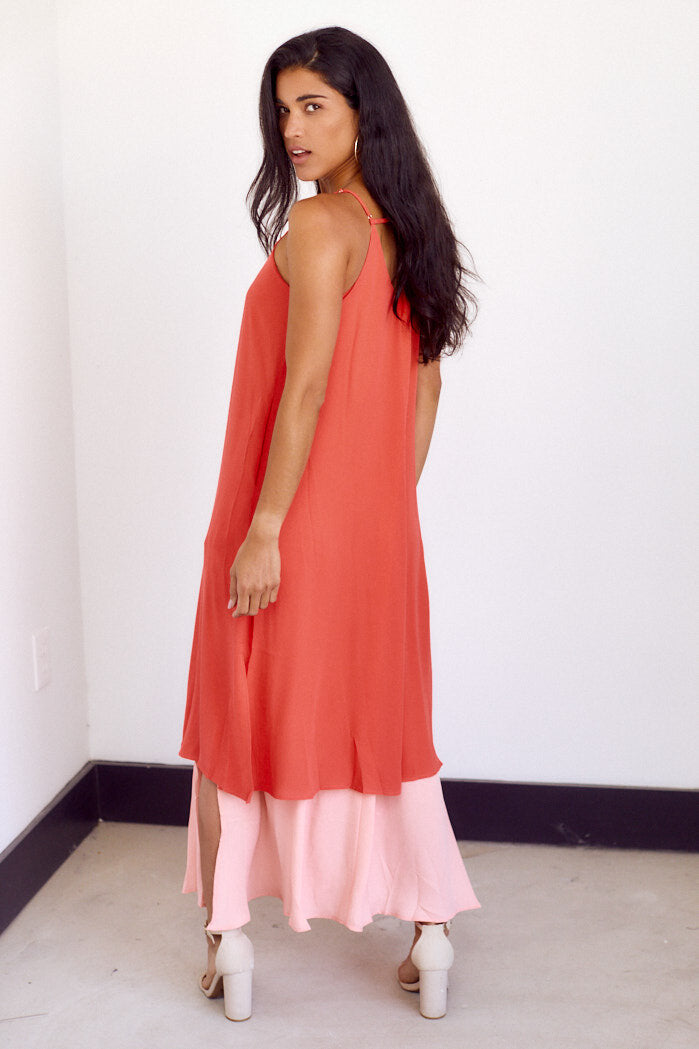 Desi Double Layer Maxi Dress - fab'rik