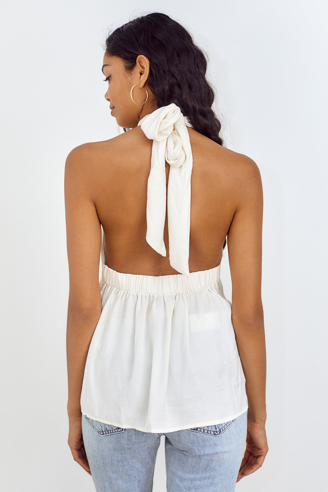 SALE - Bristol Twist Front Halter Blouse - fab'rik