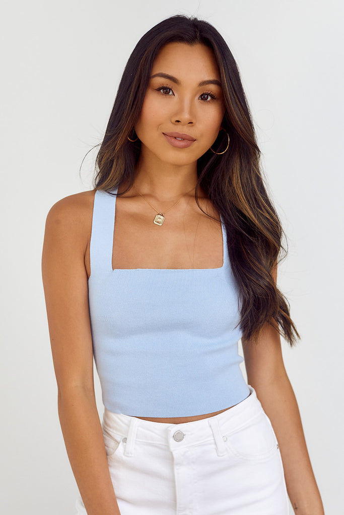 Siena Cropped Tie Back Top - fab'rik