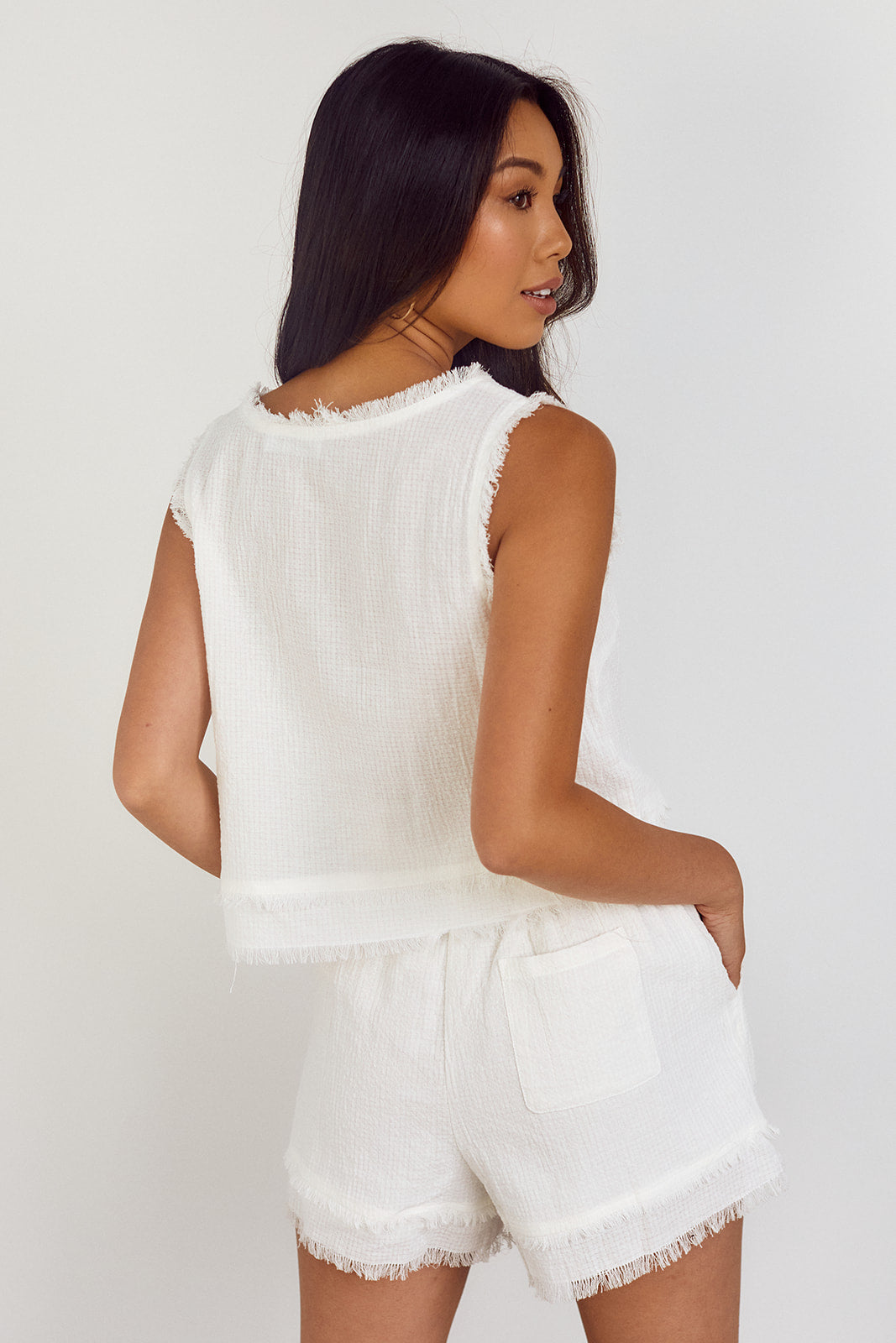SALE - Reyna Fringed Tank - fab'rik