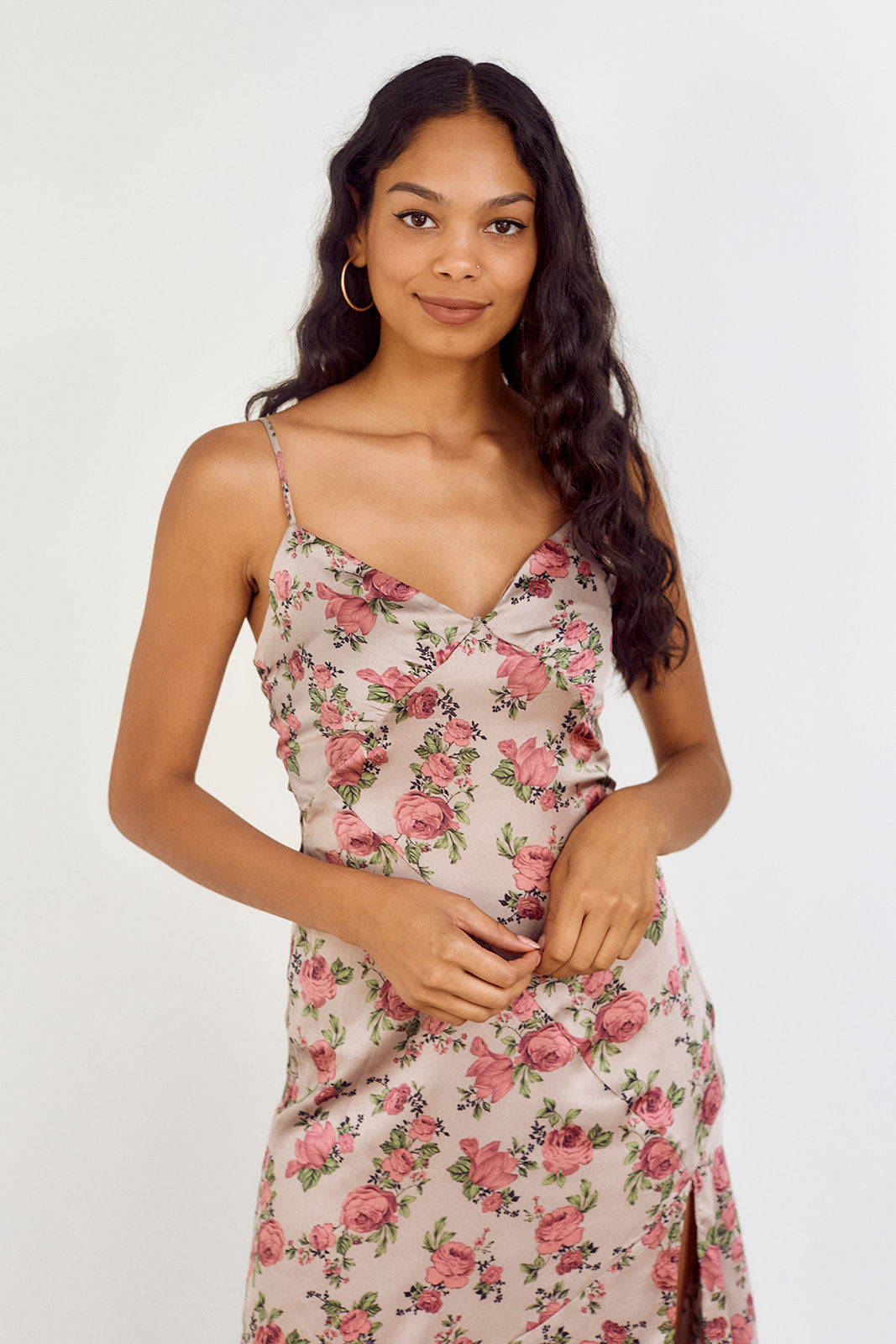 Caia Floral Printed Slip Dress - fab'rik