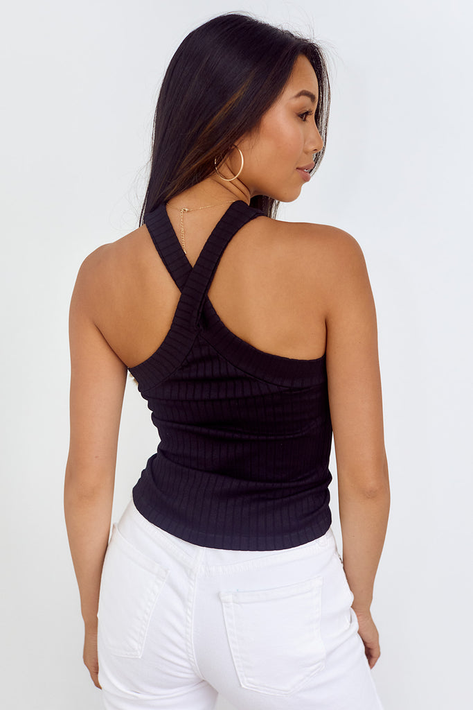 Lux Cross Neck Tank - fab'rik