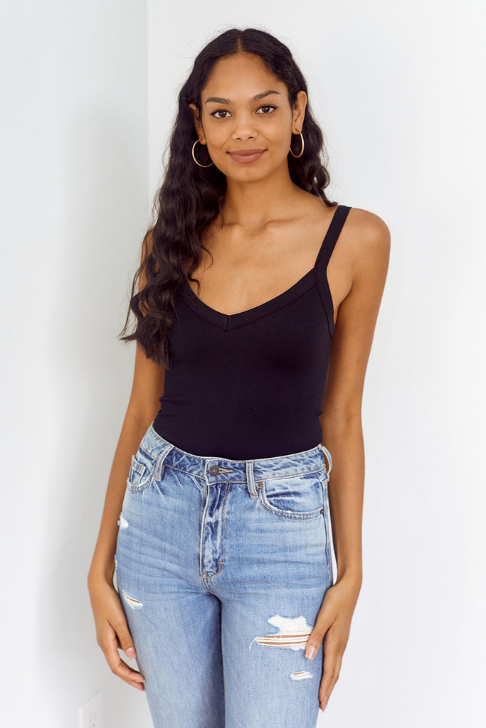 Milton V Neck Bodysuit - fab'rik