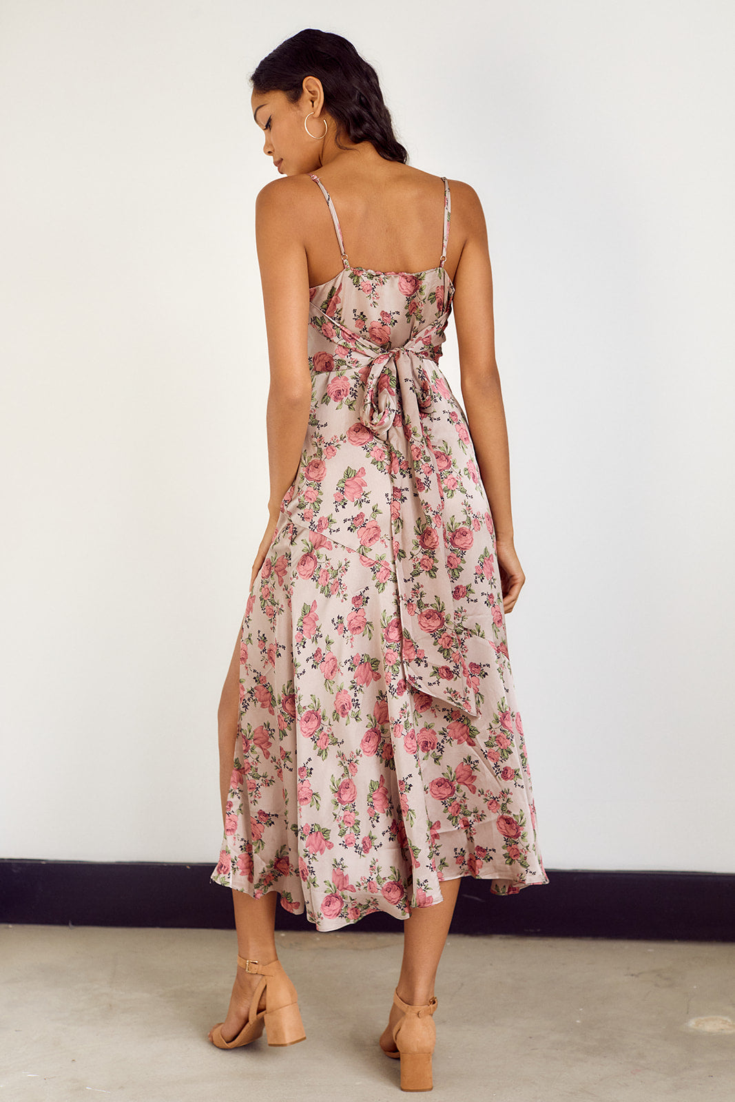 Caia Floral Printed Slip Dress - fab'rik