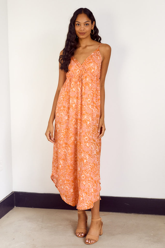 SALE - Surrey Tie Waist Maxi Dress - fab'rik