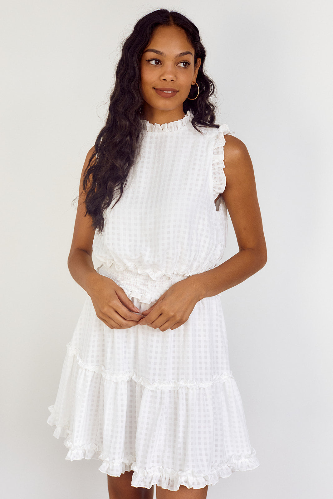 SALE - Nola Ruffled Trim Dress - fab'rik