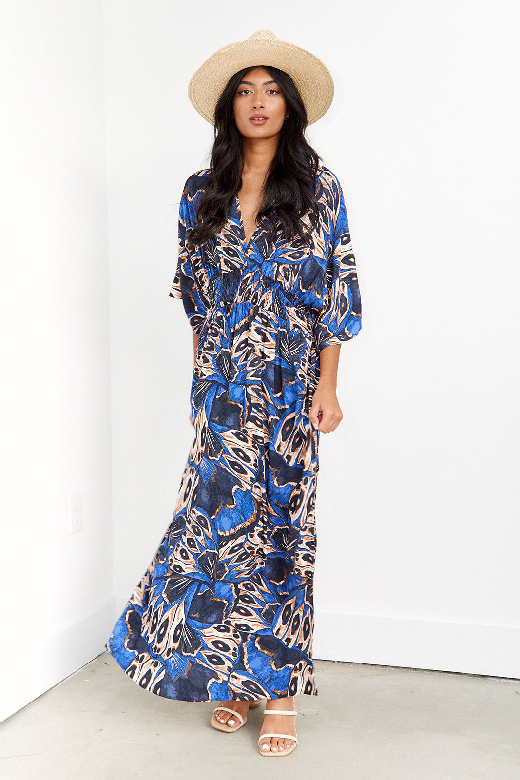 Fawn V Neck Maxi Dress - fab'rik