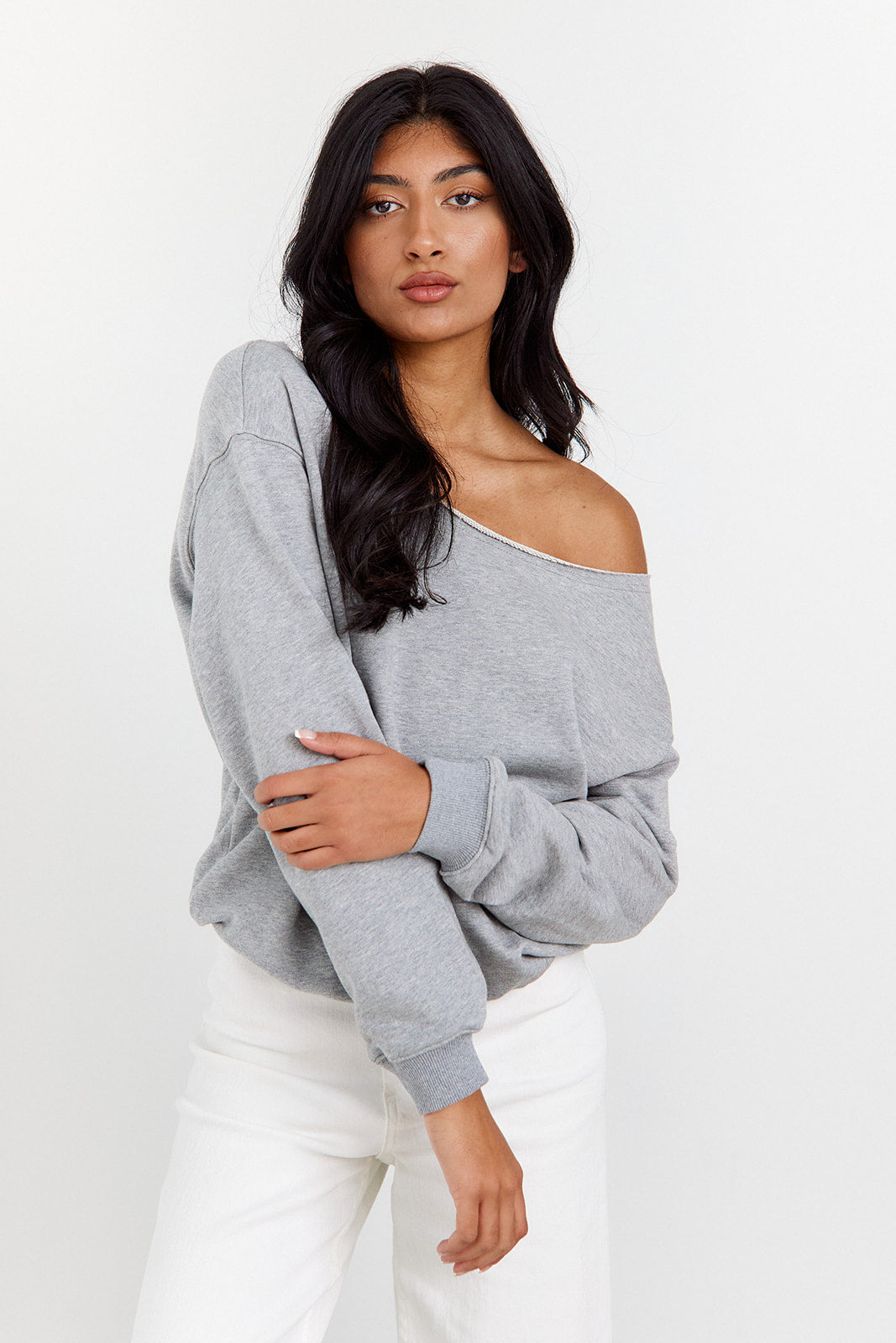 Orla Off The Shoulder Sweatshirt - fab'rik
