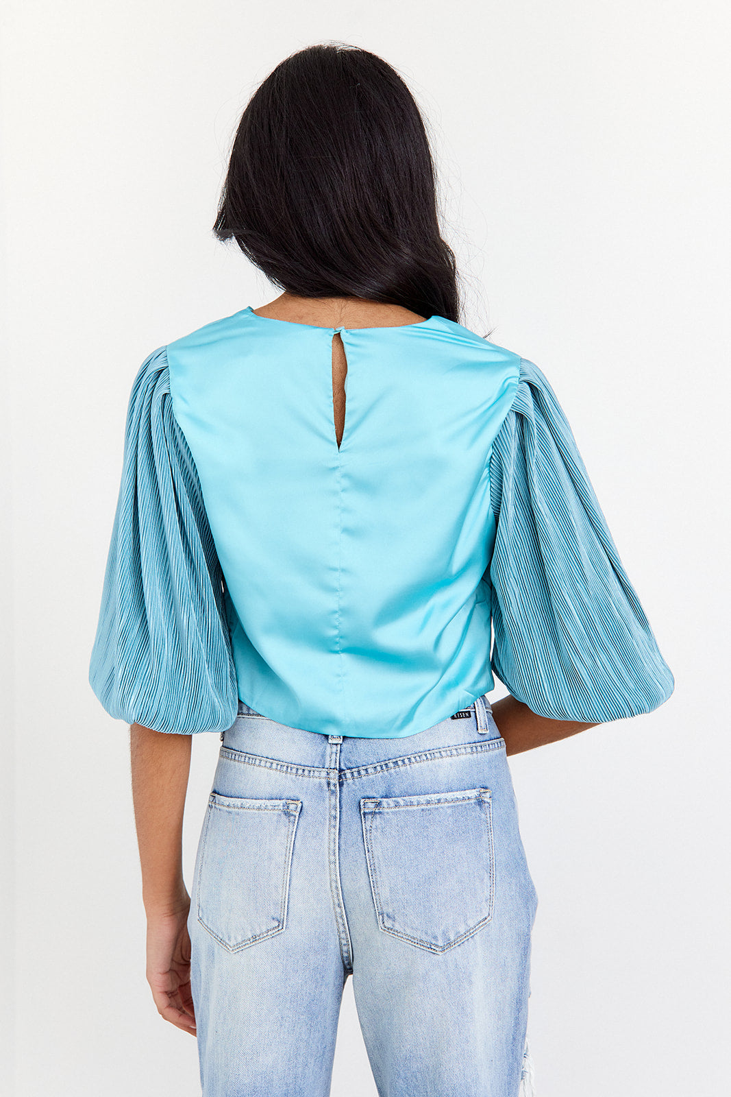 Jubilee Pleated Sleeve Blouse - fab'rik