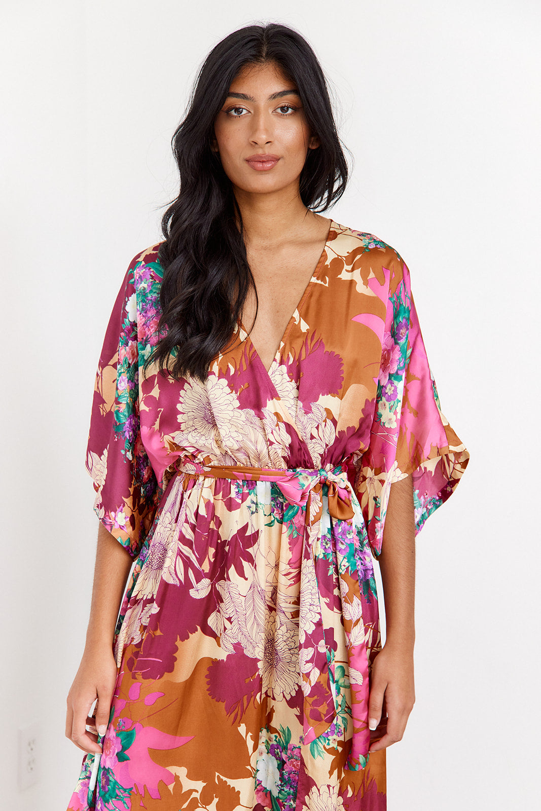 Akari Kimono Maxi Dress - fab'rik