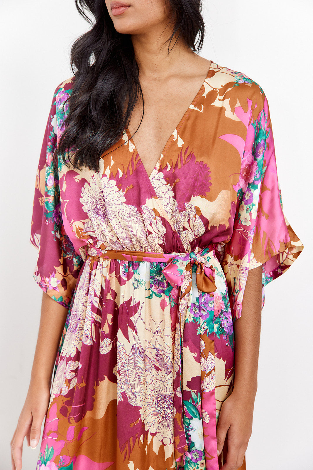 Akari Kimono Maxi Dress - fab'rik