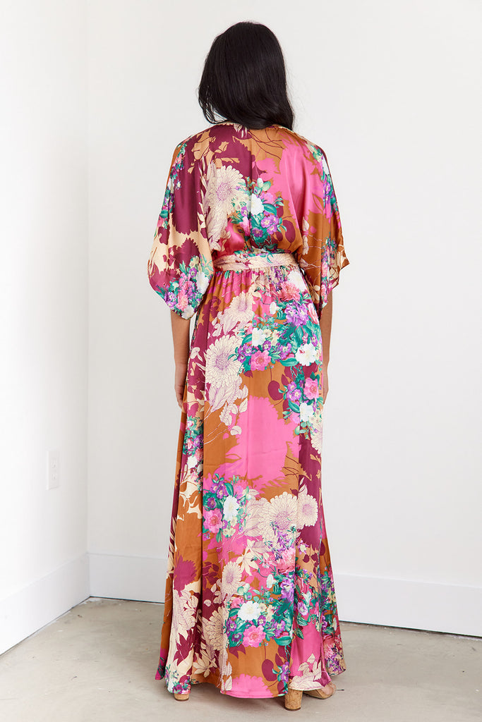 Akari Kimono Maxi Dress - fab'rik