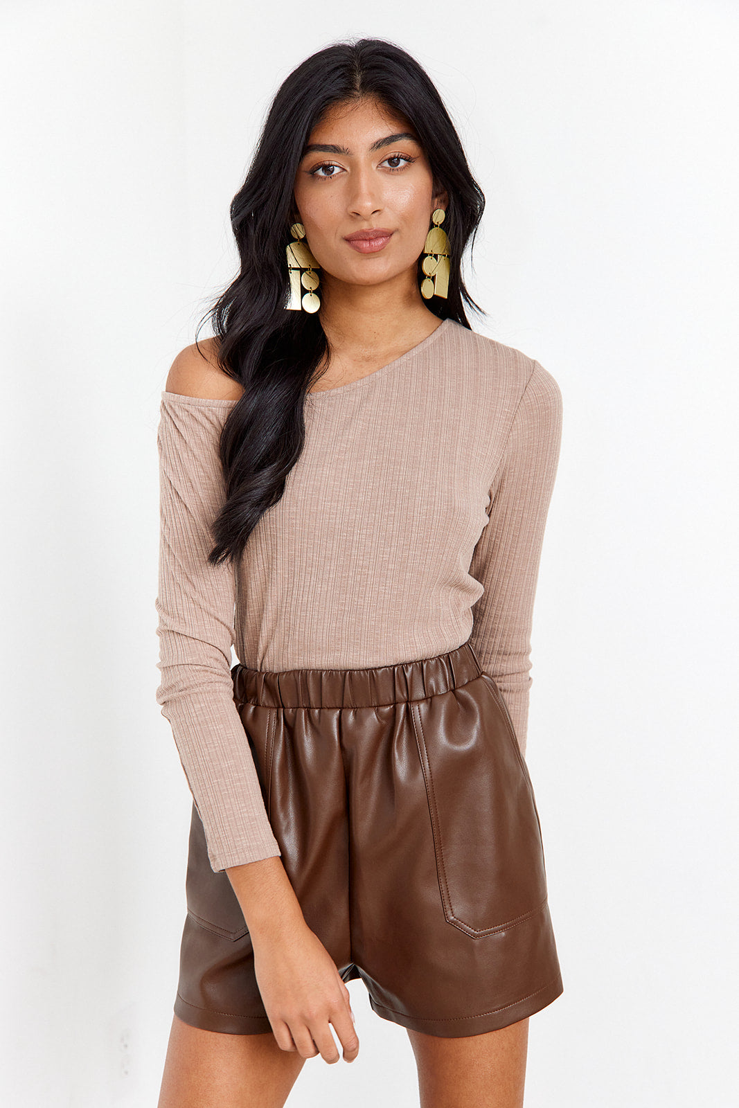 Z Supply Jane Rib One Shoulder Top - fab'rik