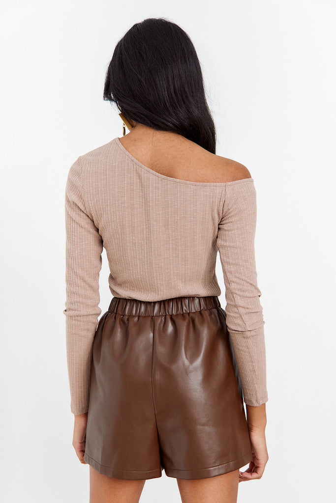 Z Supply Jane Rib One Shoulder Top - fab'rik