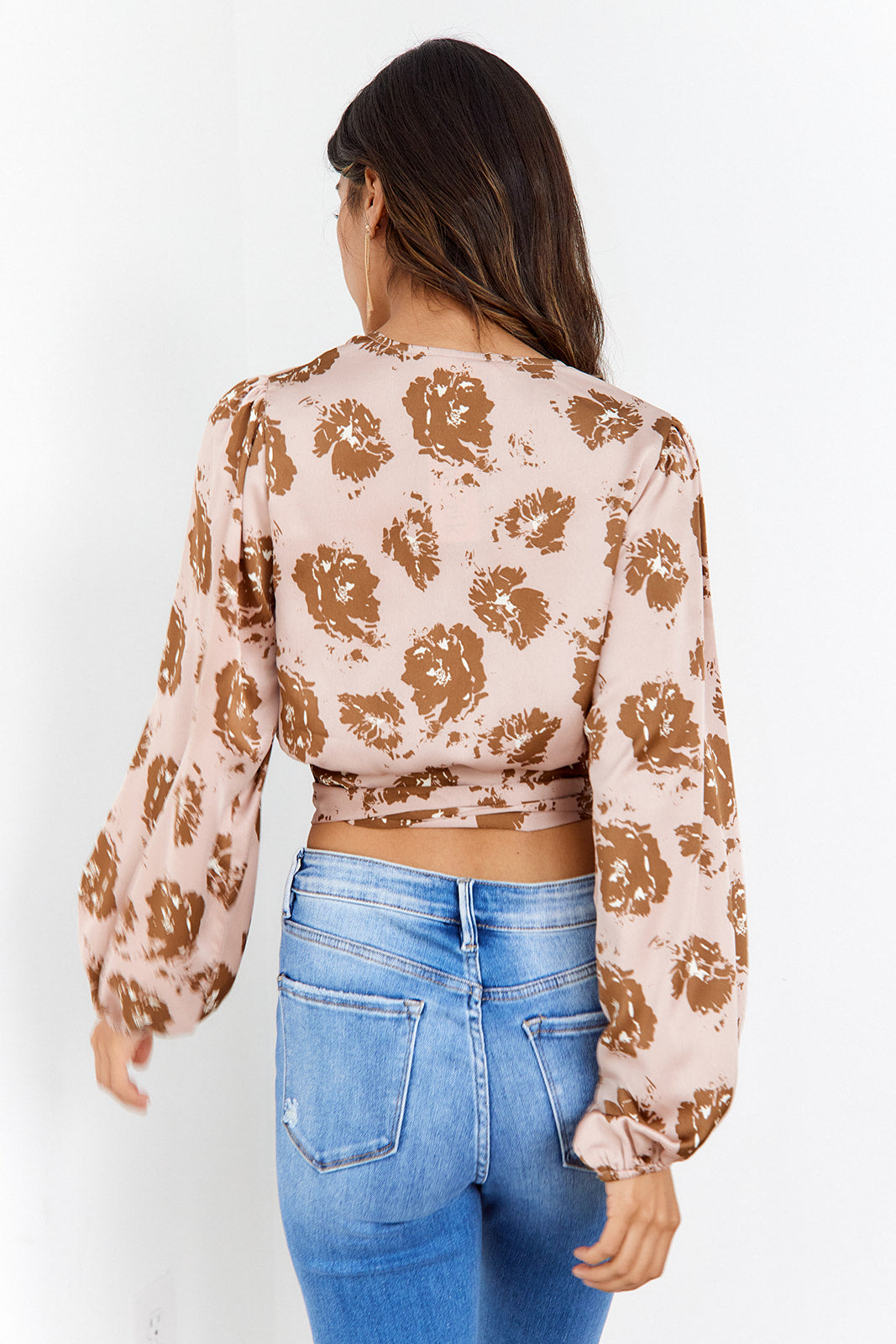 Reann Print Wrap Blouse - fab'rik