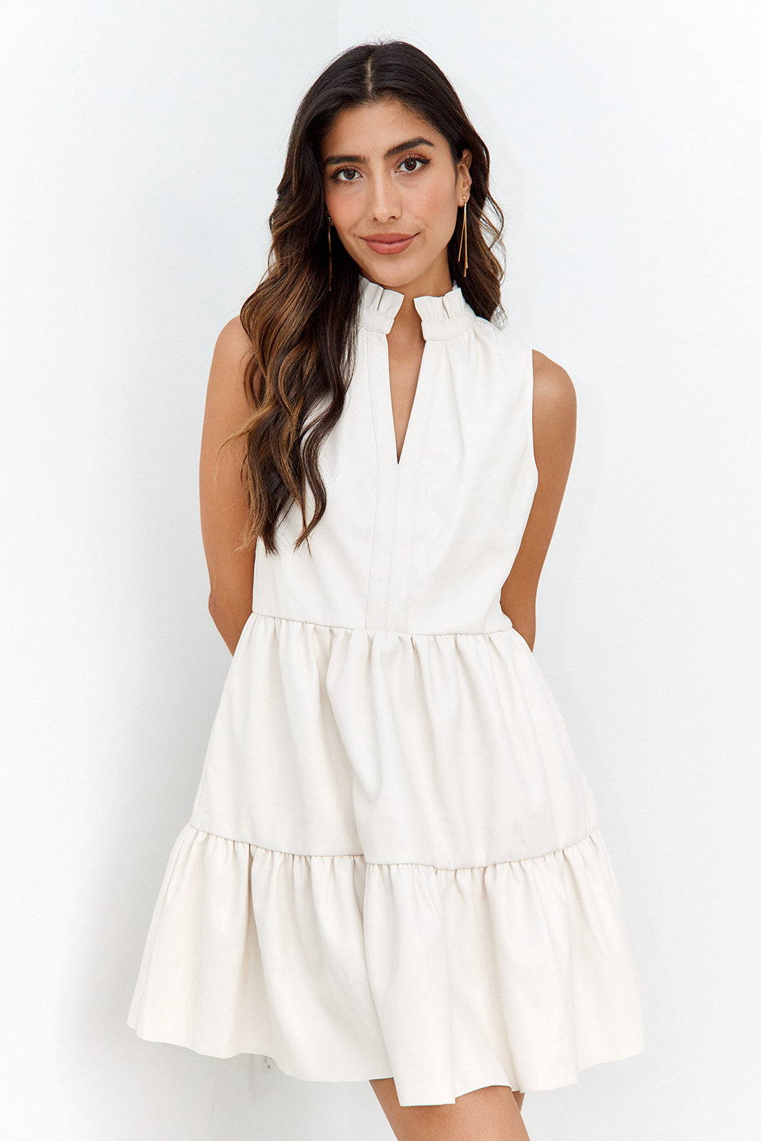 Maree Leather Mini Dress - fab'rik