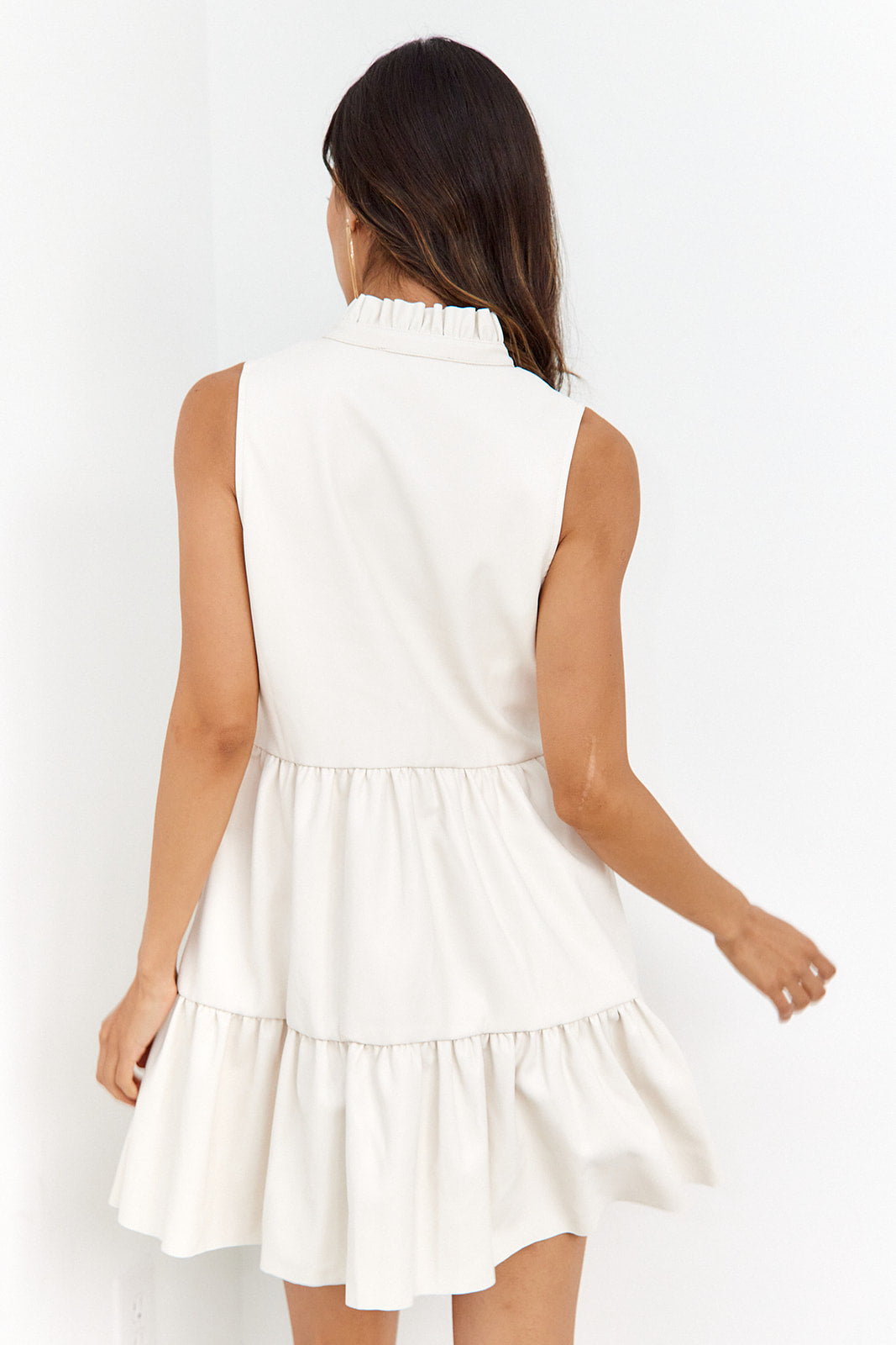 Maree Leather Mini Dress - fab'rik
