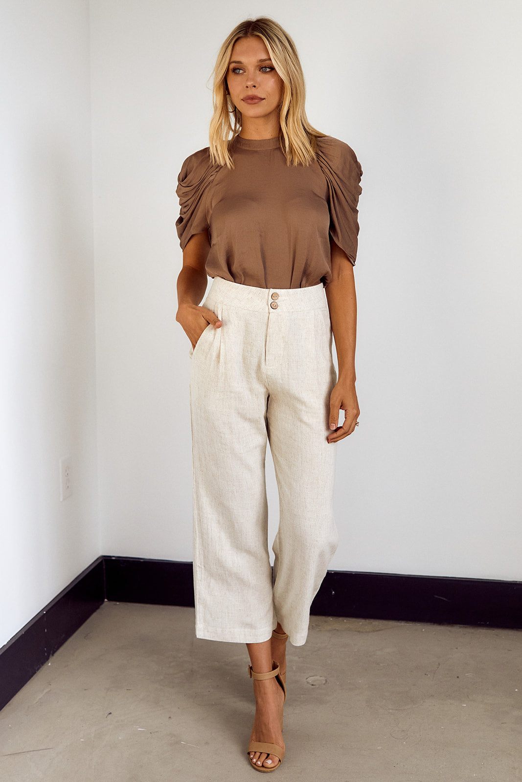 SALE - Sula Cropped Straight Leg Trouser - fab'rik