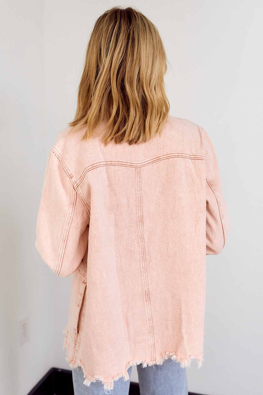 Cara Distressed Denim Jacket - fab'rik
