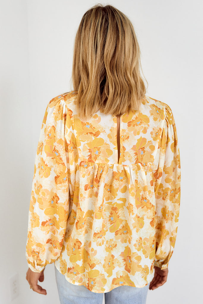 SALE - Milton Floral Long Sleeve Blouse - fab'rik