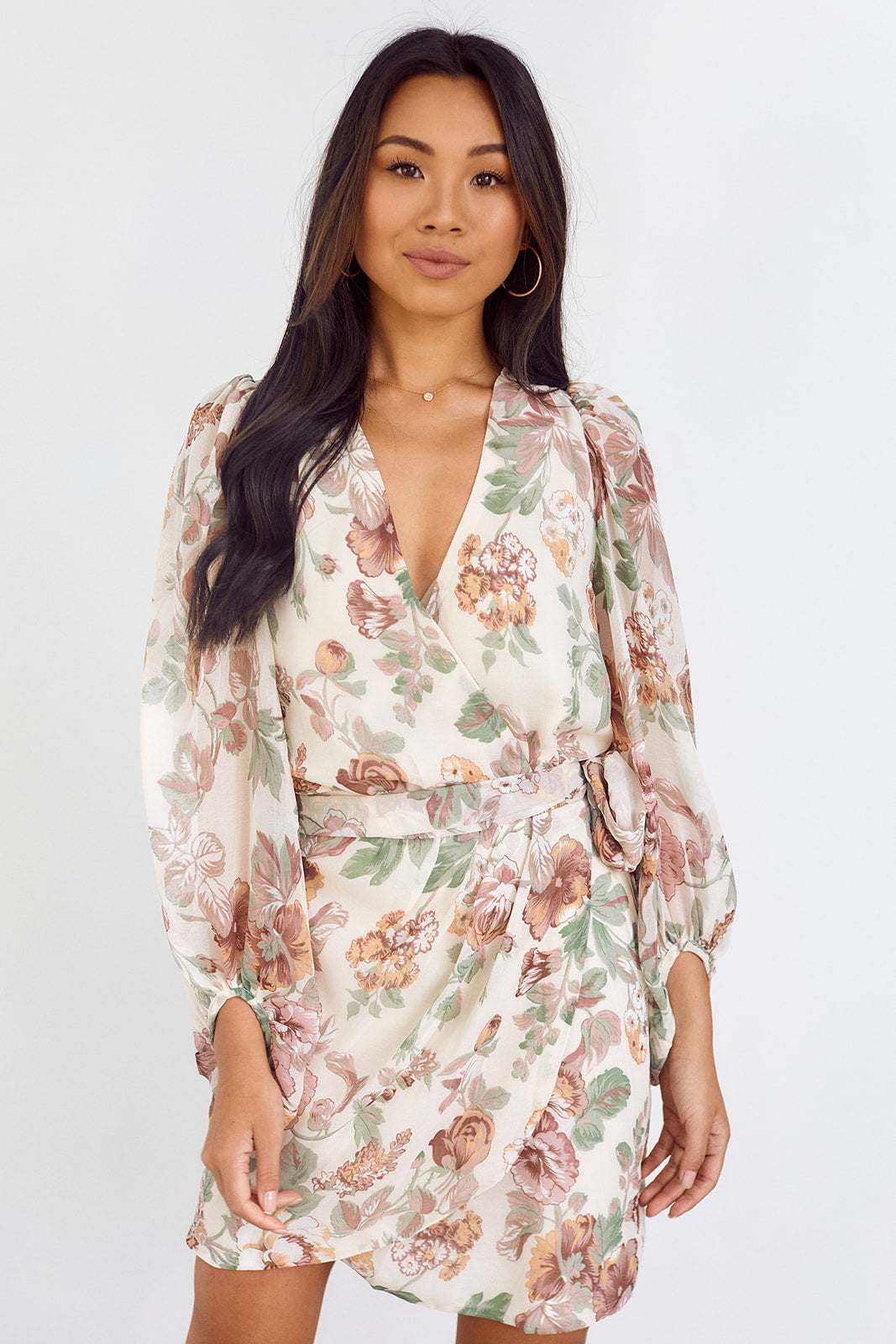 SALE - Marnie Floral Long Sleeve Dress - fab'rik