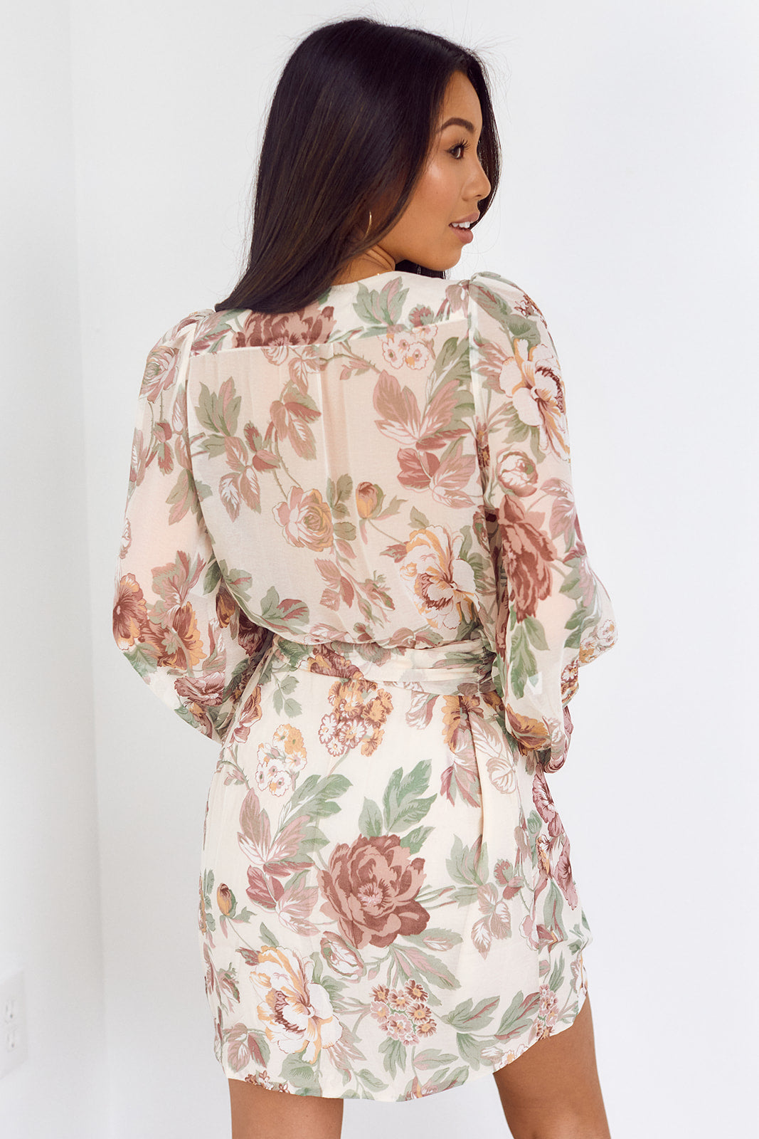 SALE - Marnie Floral Long Sleeve Dress - fab'rik