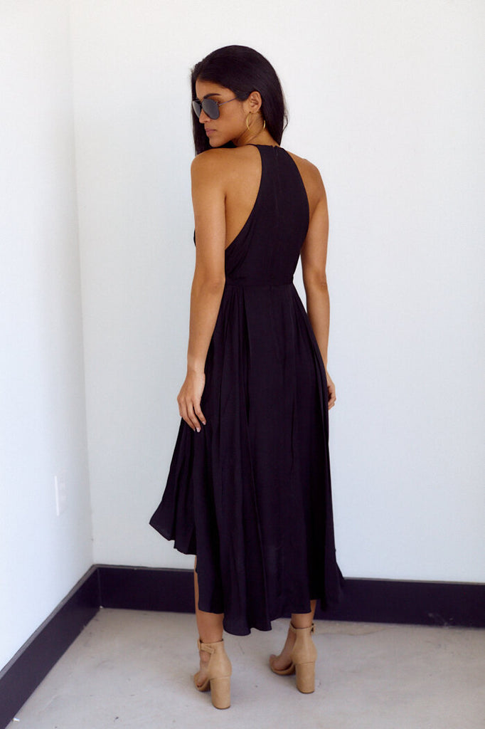 SALE - Cherine V Neck Midi Dress - fab'rik