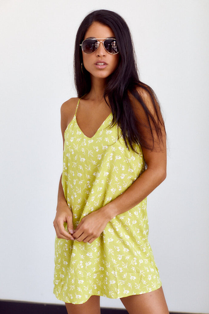 SALE - Bristol Floral Print Racerback Dress - fab'rik