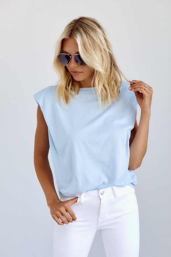 SALE - Brookes Shoulder Pad Tee - fab'rik