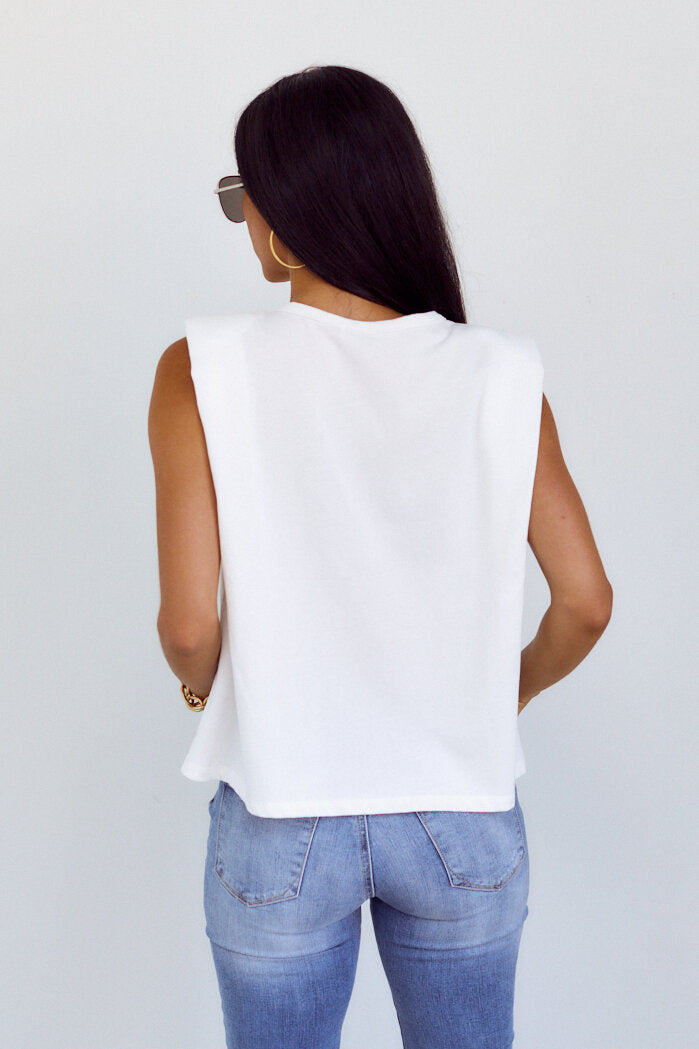 SALE - Brookes Shoulder Pad Tee - fab'rik