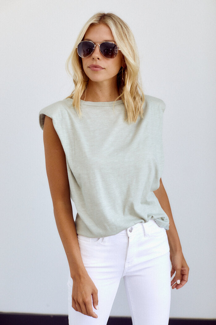 SALE - Brookes Shoulder Pad Tee - fab'rik