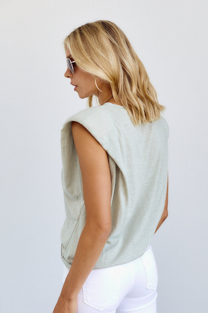 SALE - Brookes Shoulder Pad Tee - fab'rik