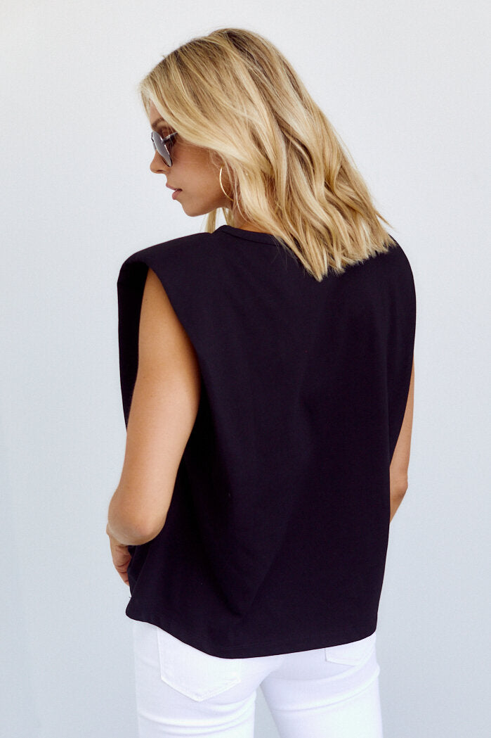 SALE - Brookes Shoulder Pad Tee - fab'rik