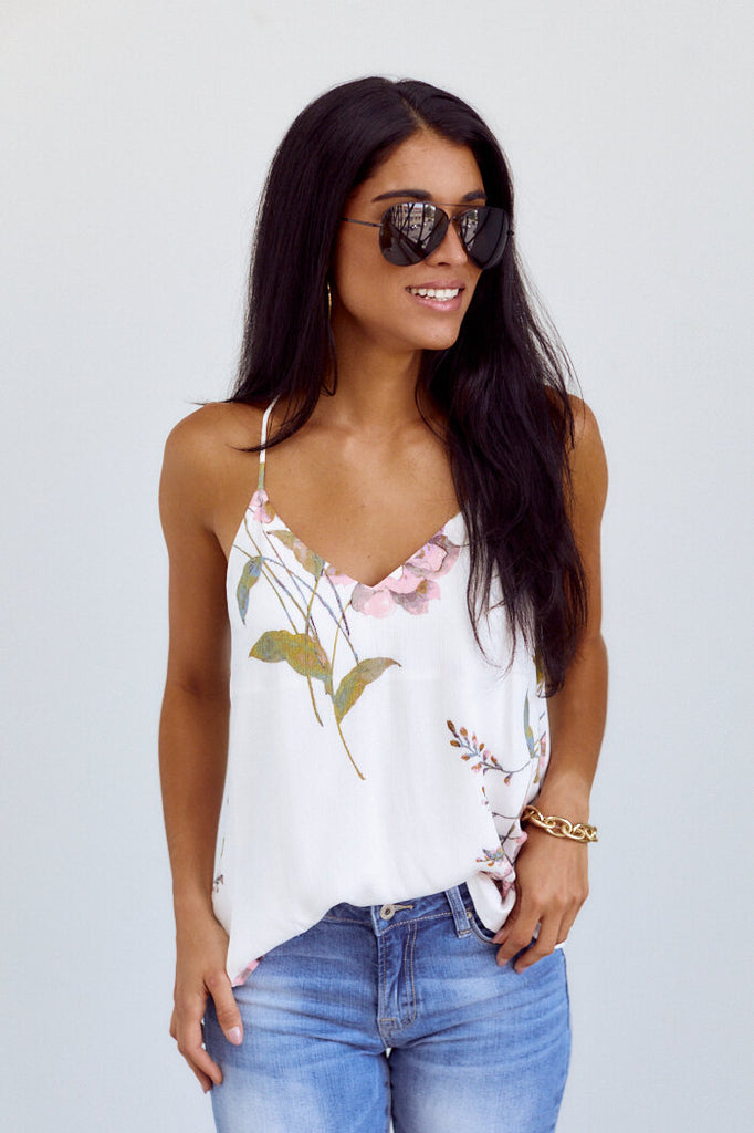 SALE - Luma Floral Print Tank - fab'rik