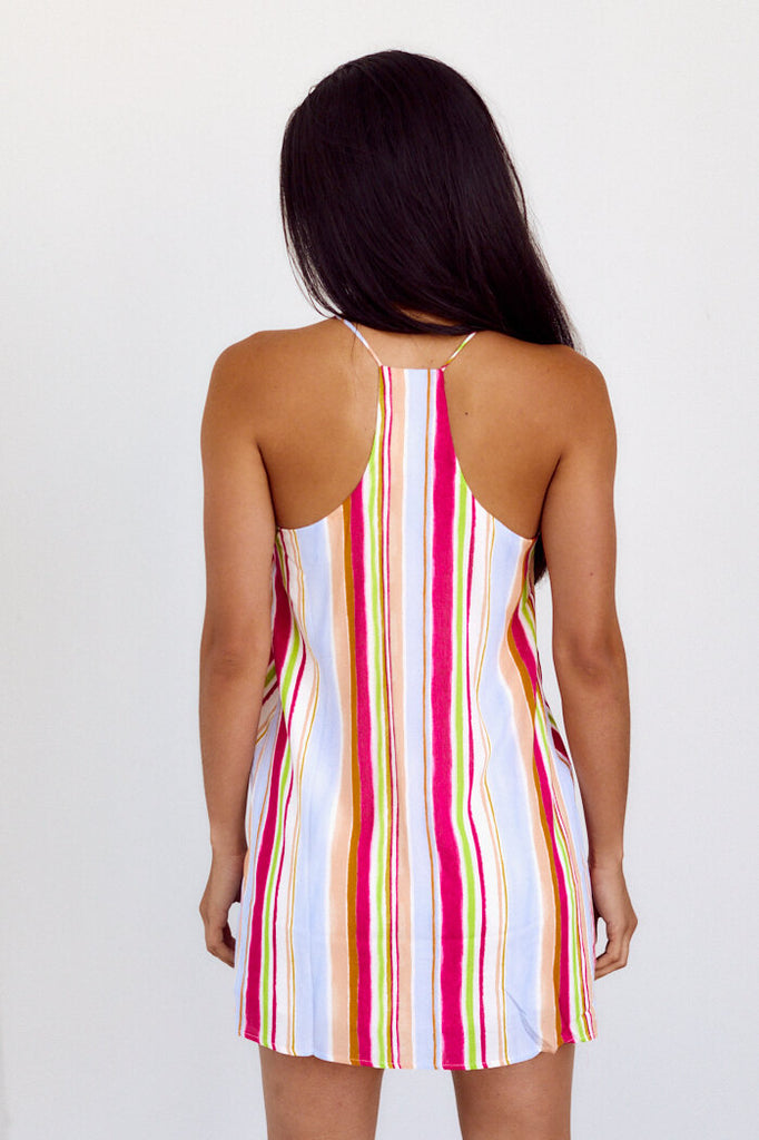 SALE - Iona Stripe Racerback Dress - fab'rik
