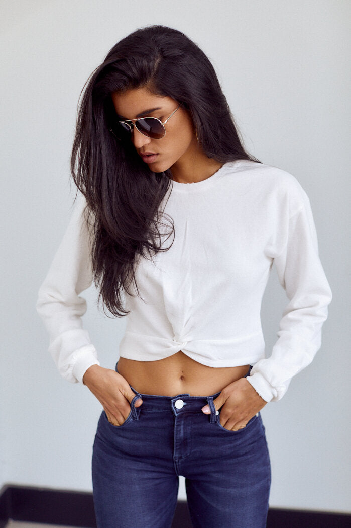 SALE - Jette Twist Front Sweatshirt - fab'rik
