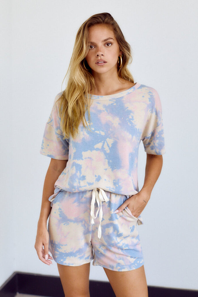 SALE - Chloe Tie Dye Lounge Top - fab'rik