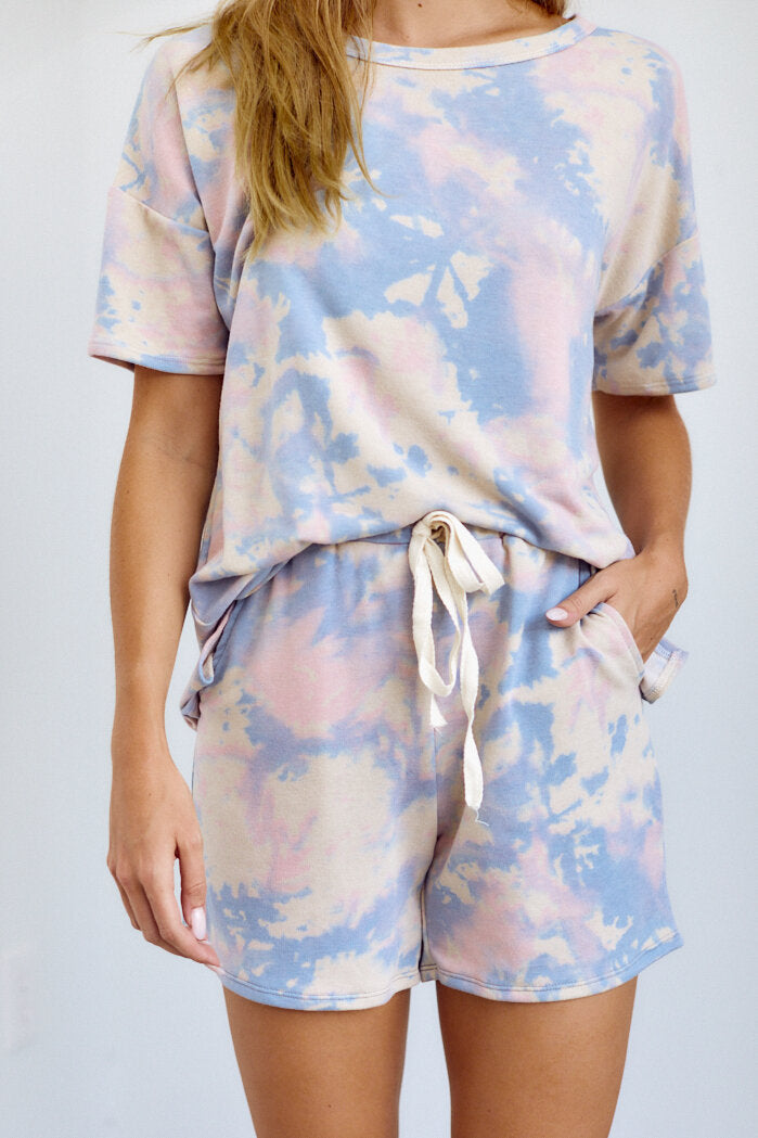 SALE - Chloe Tie Dye Lounge Short - fab'rik