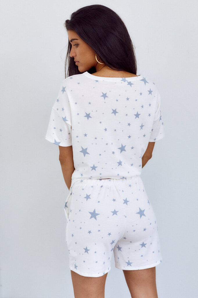 SALE - Mia Star Print Lounge Short - fab'rik
