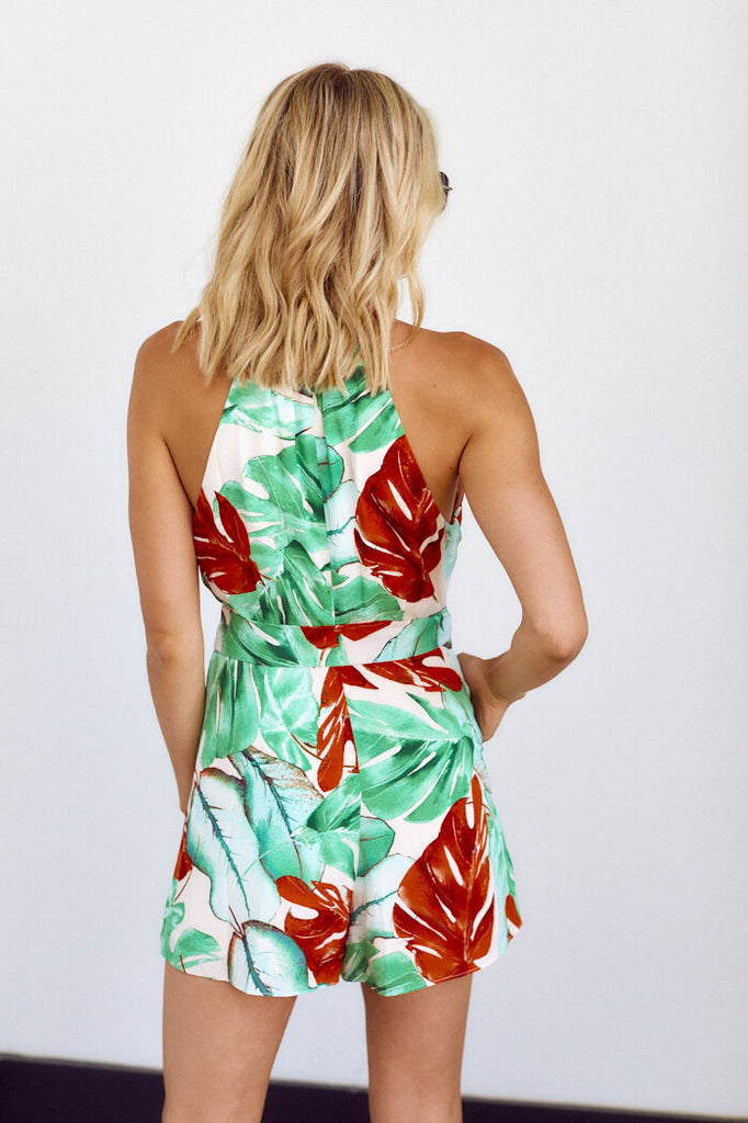 SALE - Avalina Floral Print Romper - fab'rik