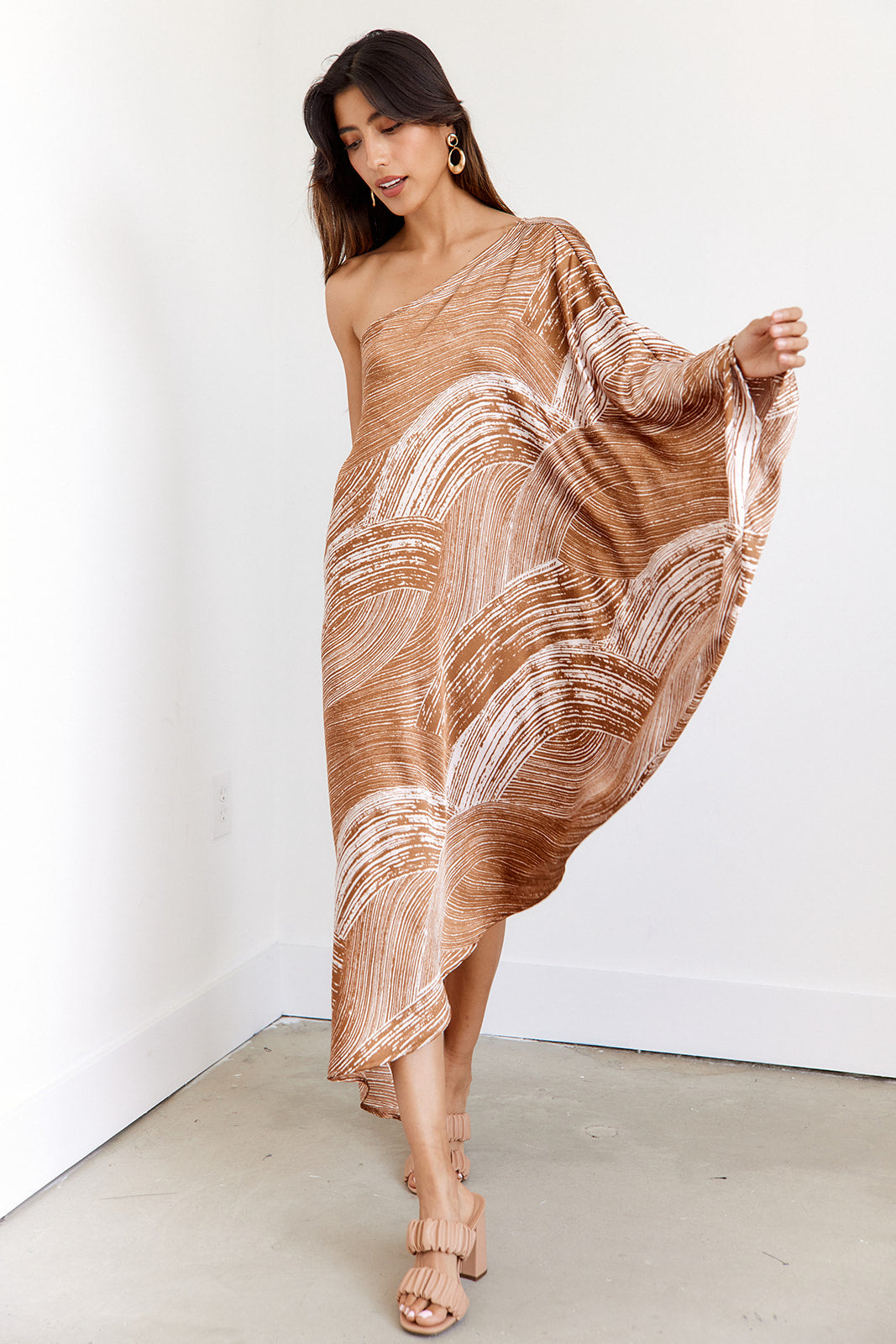 Paris One Shoulder Midi Dress - fab'rik