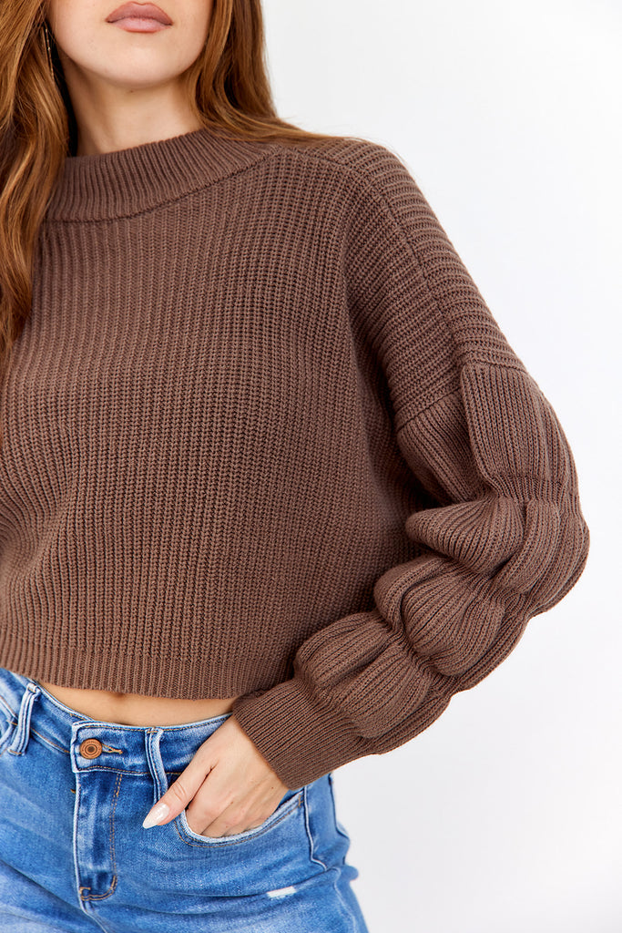 SALE - Maegan Chunky Sleeve Sweater - fab'rik