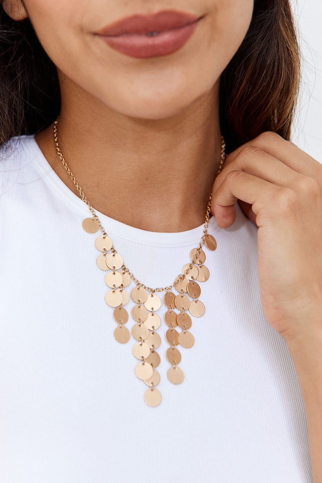 Lorena Layered Disk Necklace - fab'rik