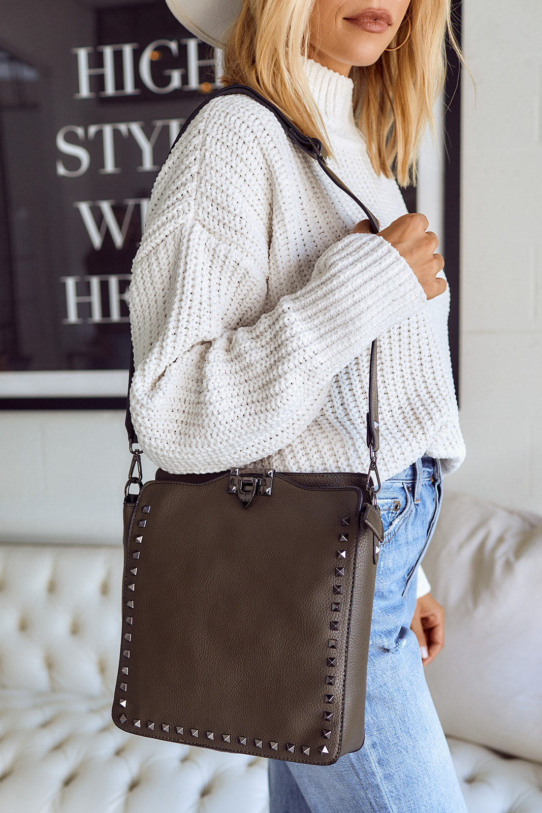 SALE - Lownde Studded Crossbody - fab'rik