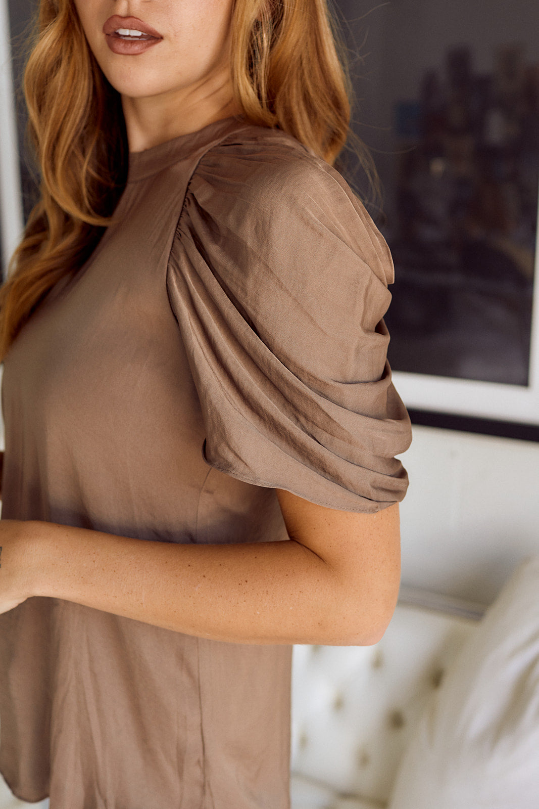 SALE - Blair Puff Sleeve Blouse - fab'rik