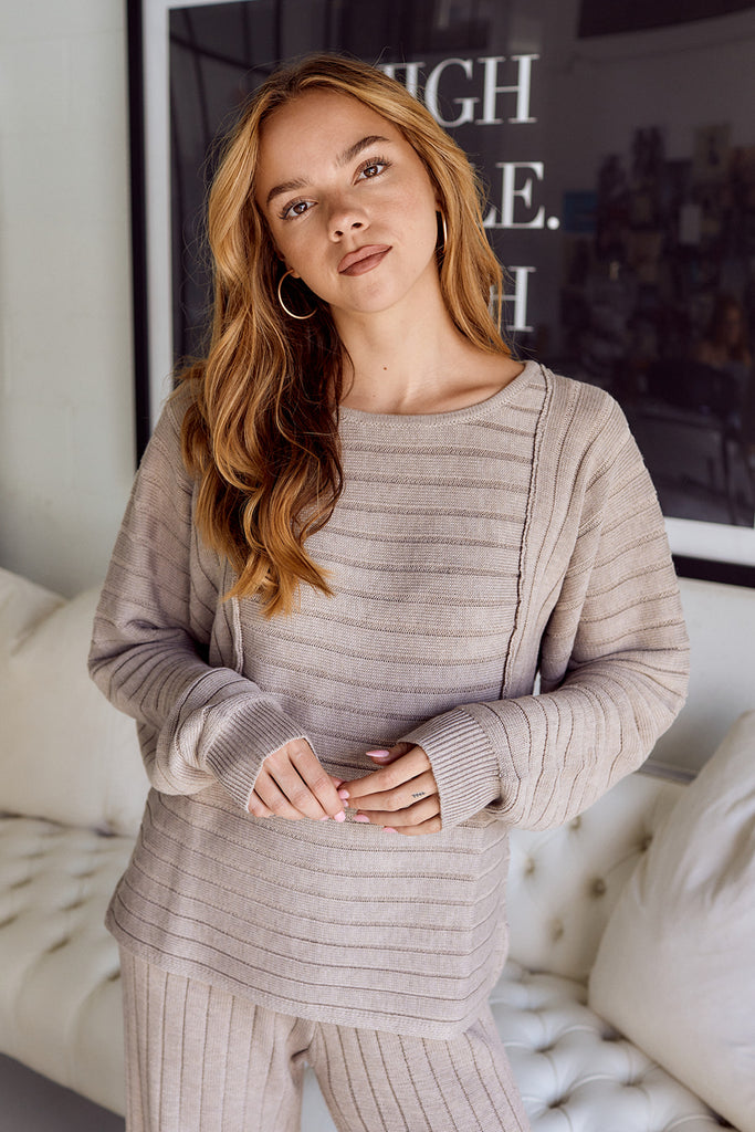 Juliet Ribbed Lounge Top - fab'rik