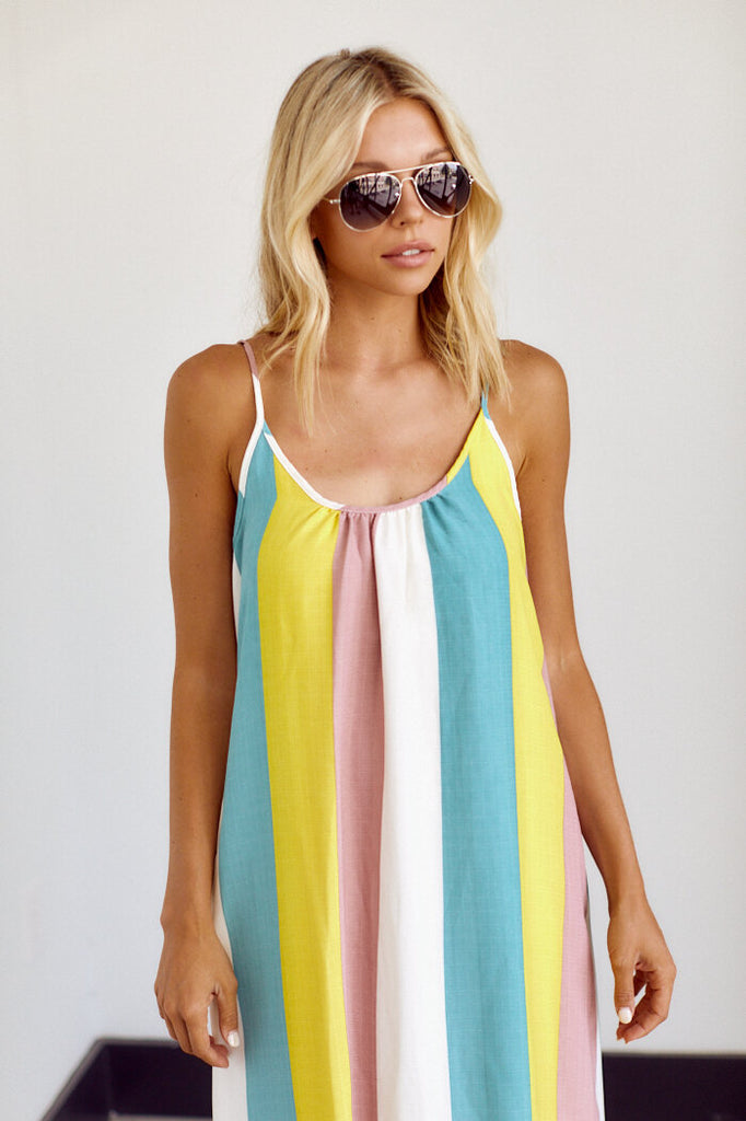 SALE - Olivia Stripe Maxi Dress - fab'rik