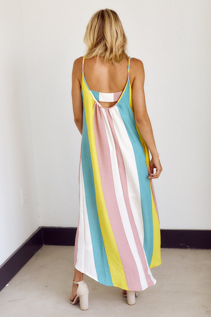 SALE - Olivia Stripe Maxi Dress - fab'rik