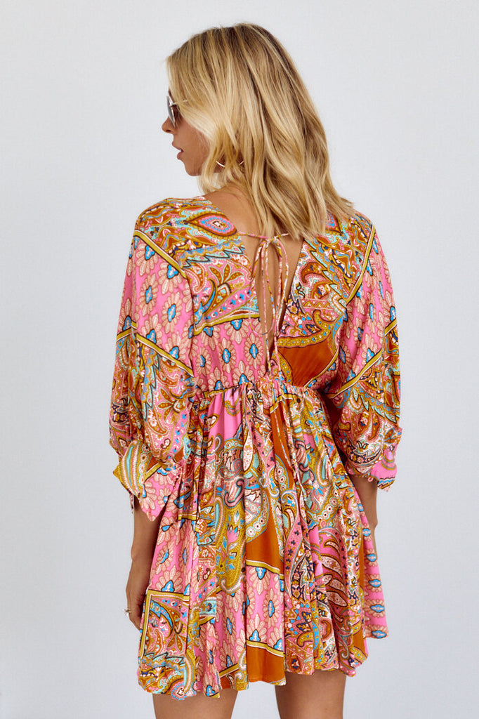 Rhoda Paisley Print Dress - fab'rik